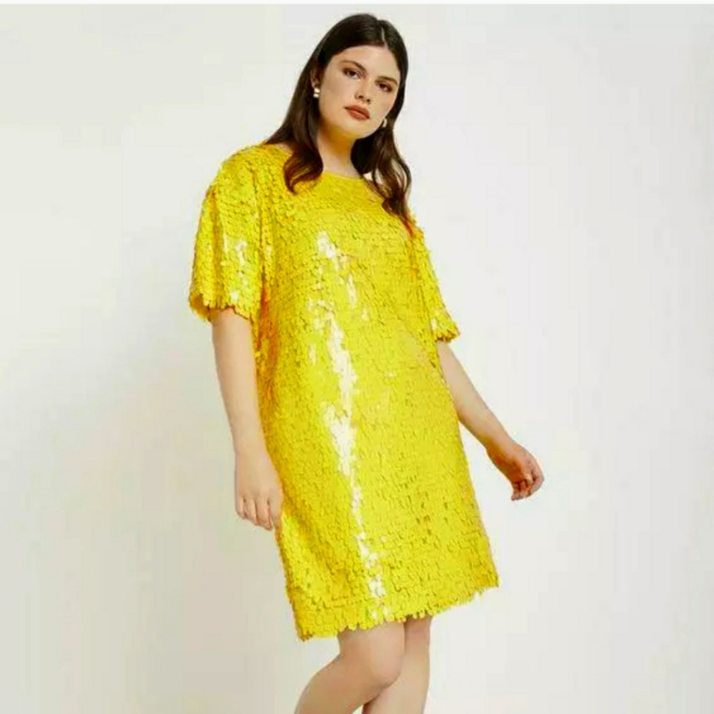 Sequin Shift Dress